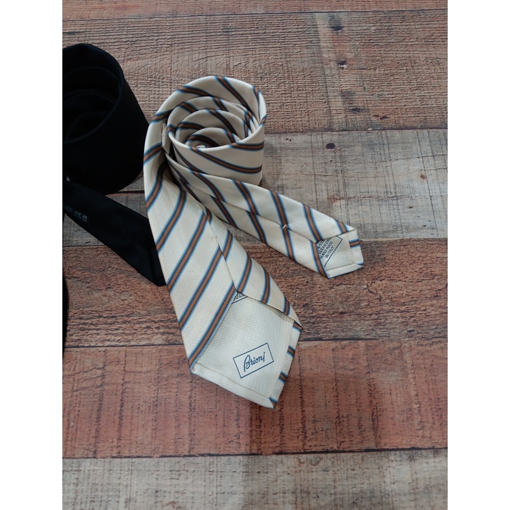 Brioni Luxury Neckties Lot Of 3 Multicolor - Picture 12 of 14